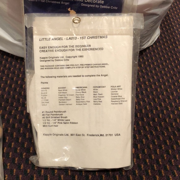 NWT Little Angel ready to paint and decorate arts and crafts doll - Picture 11 of 16